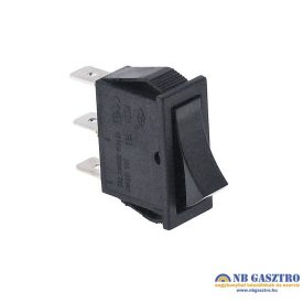 Billenő kapcsoló 30x11mm fekete 1CO 250V 16A sarus 6.3mm