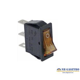   Billenő kapcsoló 30x11mm narancssárga 1NO/1H 250V 16A sarus 6.3mm