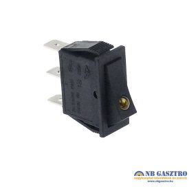   Billenő kapcsoló 30x11mm narancssárga 1NO/1H 250V 16A sarus 6.3mm