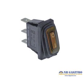   Billenő kapcsoló 30x11mm narancssárga 1NO 230V 16A sarus 6.3mm