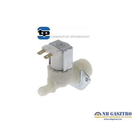 Egyutas mágnesszelep; egyenes; 180°; 230V 50/60Hz - max 90°C; be: 3/4" - ki ø 10.5 mm