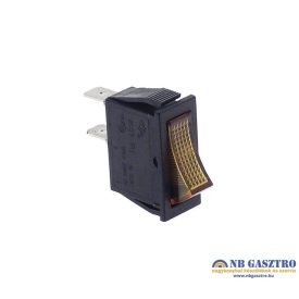   Pillanat kapcsoló 30x11mm narancssárga 1NO 250V 16A sarus 6.3mm