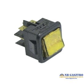   Pillanat kapcsoló 27,8x25mm sárga 2CO 250V 16A  sarus 6.3mm