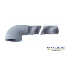   Leeresztőcső; egyenes-hajlított;  hossza: 1500mm; külső ø 31mm